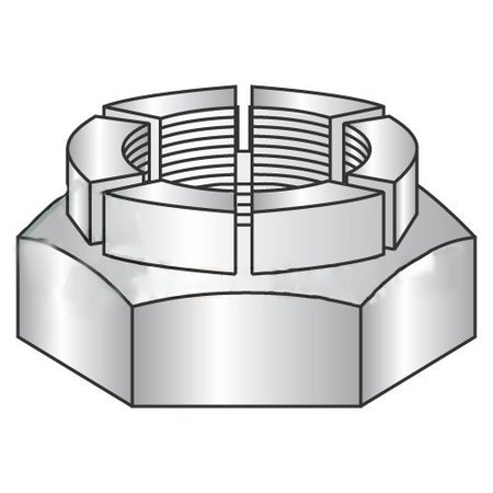 NEWPORT FASTENERS Lock Nut, 5/8"-11, Steel, Cadmium Plated, 0.147 in Ht, 50 PK NB217220P-50